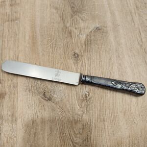 U.S. NAVY KINGS Pattern Insico 9-5/8" Knife Silverplate ANCHOR Stainless Blade